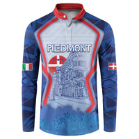 Custom Italy Piedmont Button Sweatshirt Capital Turin Urban Sketch