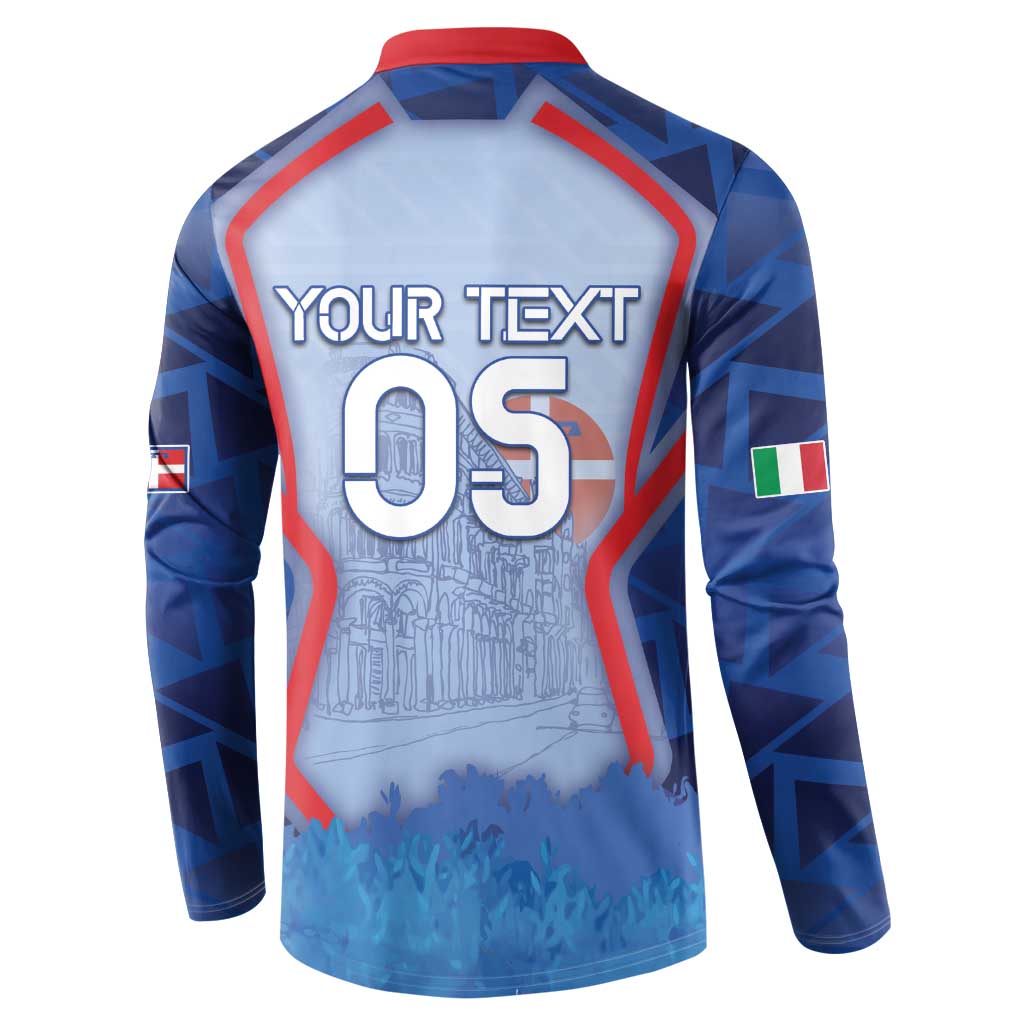 Custom Italy Piedmont Button Sweatshirt Capital Turin Urban Sketch