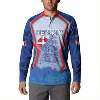 Custom Italy Piedmont Button Sweatshirt Capital Turin Urban Sketch