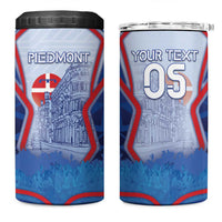 Custom Italy Piedmont 4 in 1 Can Cooler Tumbler Capital Turin Urban Sketch