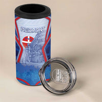 Custom Italy Piedmont 4 in 1 Can Cooler Tumbler Capital Turin Urban Sketch