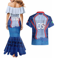 Custom Italy Piedmont Couples Matching Mermaid Dress and Hawaiian Shirt Capital Turin Urban Sketch