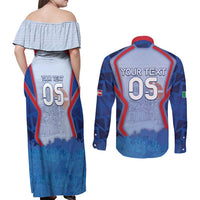 Custom Italy Piedmont Couples Matching Off Shoulder Maxi Dress and Long Sleeve Button Shirt Capital Turin Urban Sketch