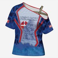 Custom Italy Piedmont Cross Shoulder Shirt Capital Turin Urban Sketch
