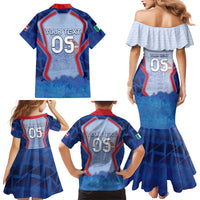 Custom Italy Piedmont Family Matching Mermaid Dress and Hawaiian Shirt Capital Turin Urban Sketch