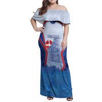 Custom Italy Piedmont Family Matching Off Shoulder Maxi Dress and Hawaiian Shirt Capital Turin Urban Sketch