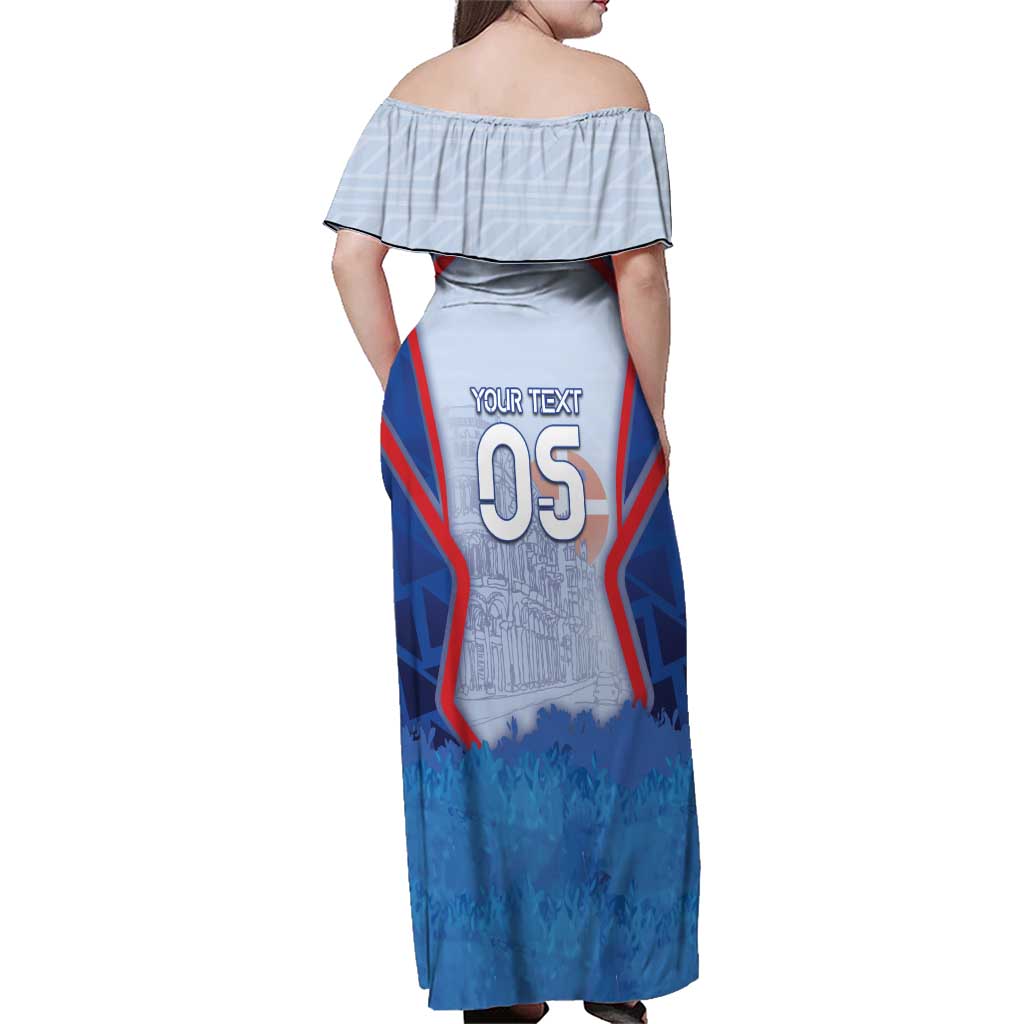 Custom Italy Piedmont Family Matching Off Shoulder Maxi Dress and Hawaiian Shirt Capital Turin Urban Sketch