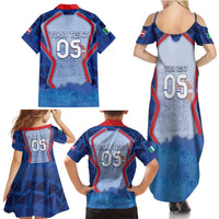 Custom Italy Piedmont Family Matching Summer Maxi Dress and Hawaiian Shirt Capital Turin Urban Sketch