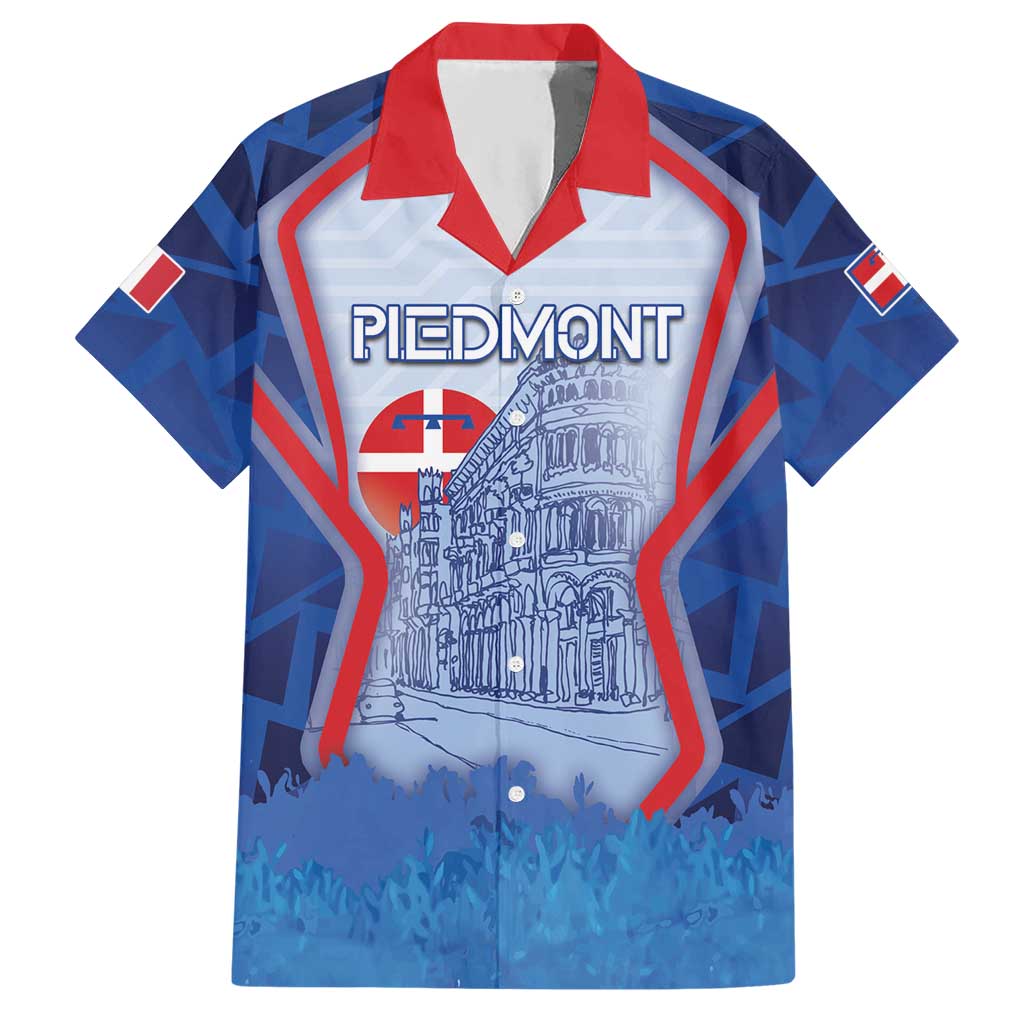 Custom Italy Piedmont Hawaiian Shirt Capital Turin Urban Sketch