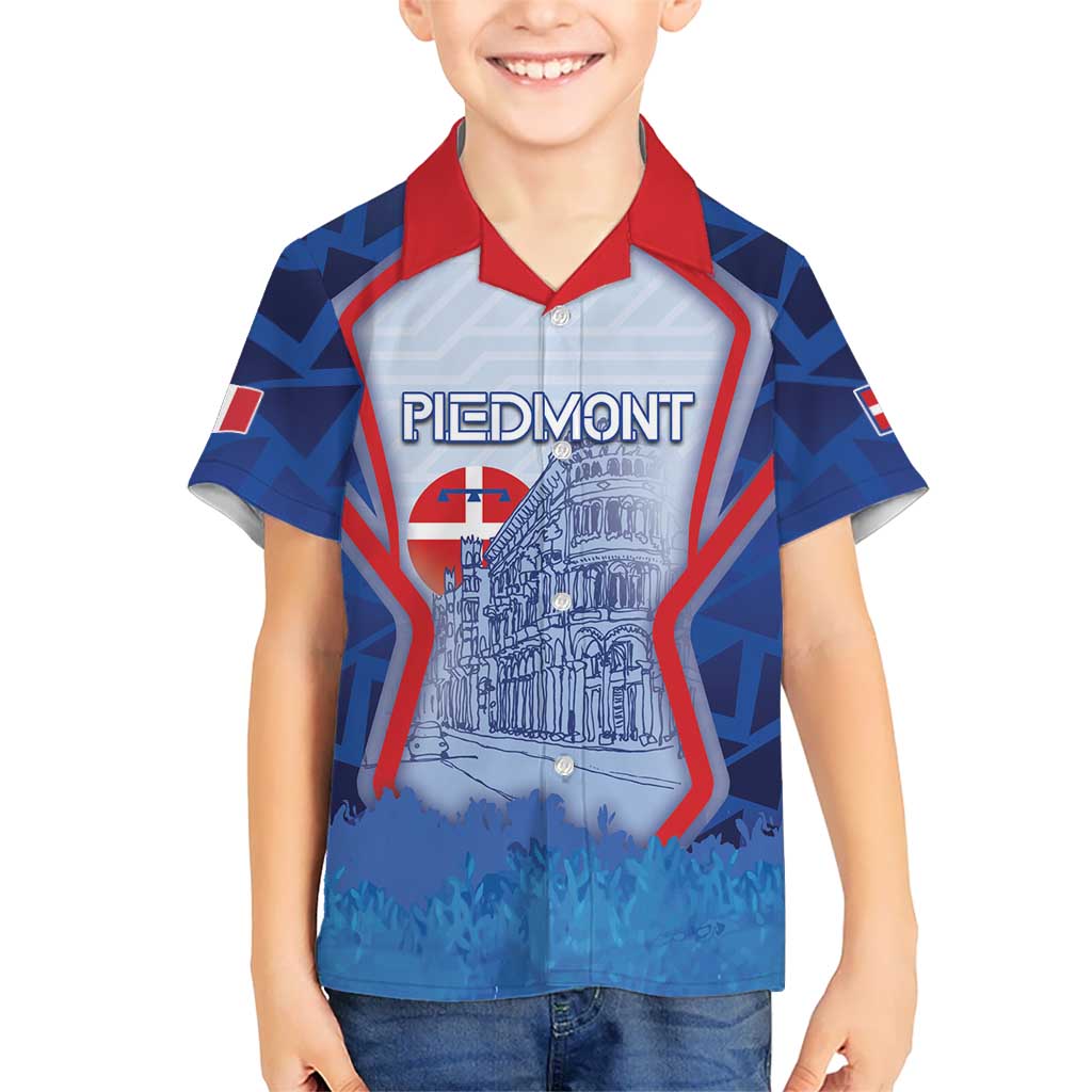 Custom Italy Piedmont Hawaiian Shirt Capital Turin Urban Sketch