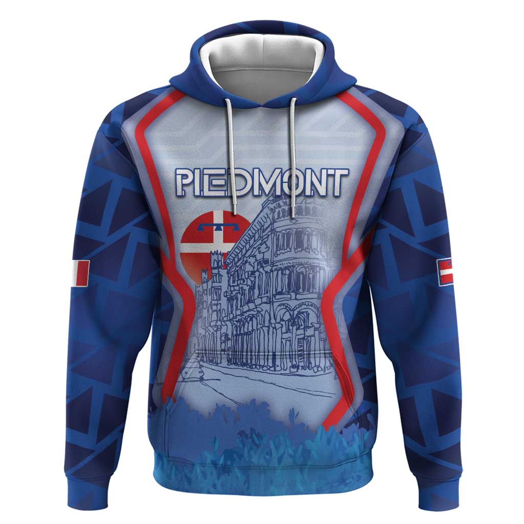Custom Italy Piedmont Hoodie Capital Turin Urban Sketch