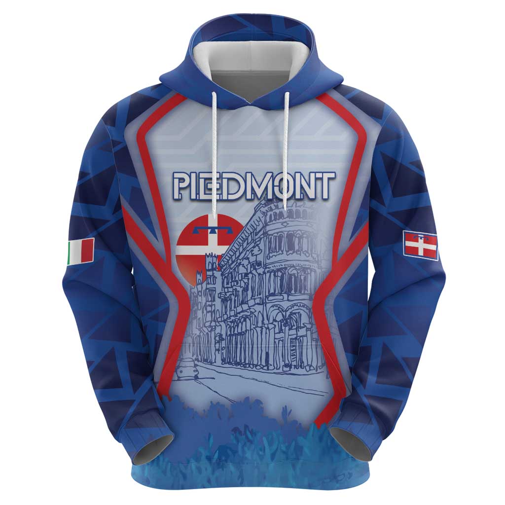 Custom Italy Piedmont Hoodie Capital Turin Urban Sketch
