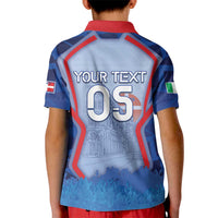 Custom Italy Piedmont Kid Polo Shirt Capital Turin Urban Sketch