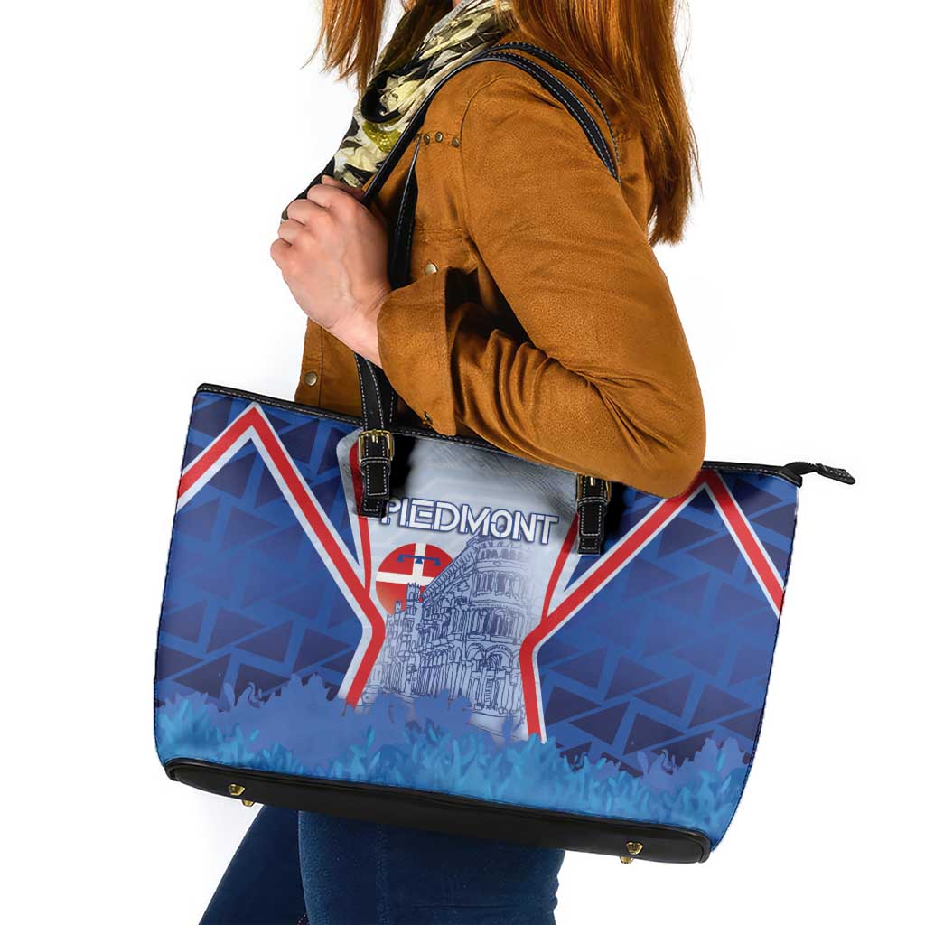 Italy Piedmont Leather Tote Bag Capital Turin Urban Sketch