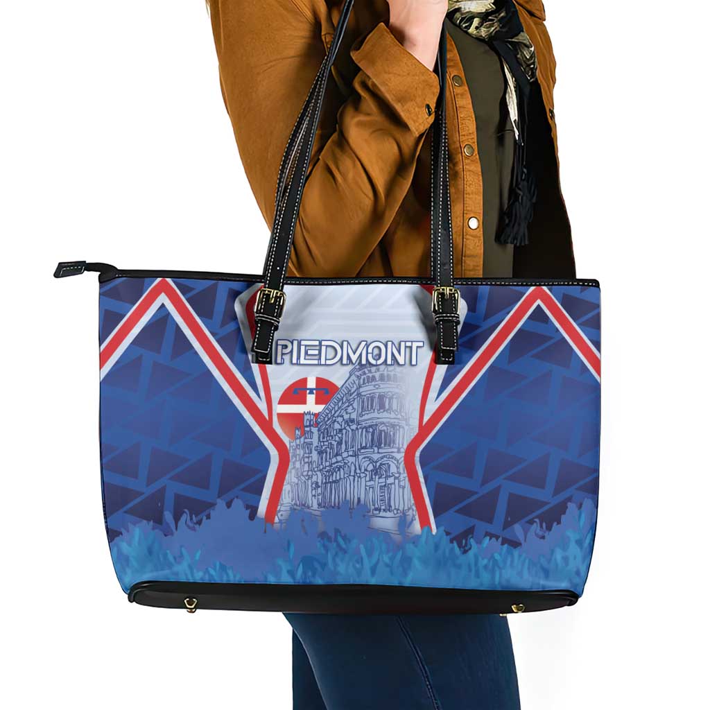 Italy Piedmont Leather Tote Bag Capital Turin Urban Sketch