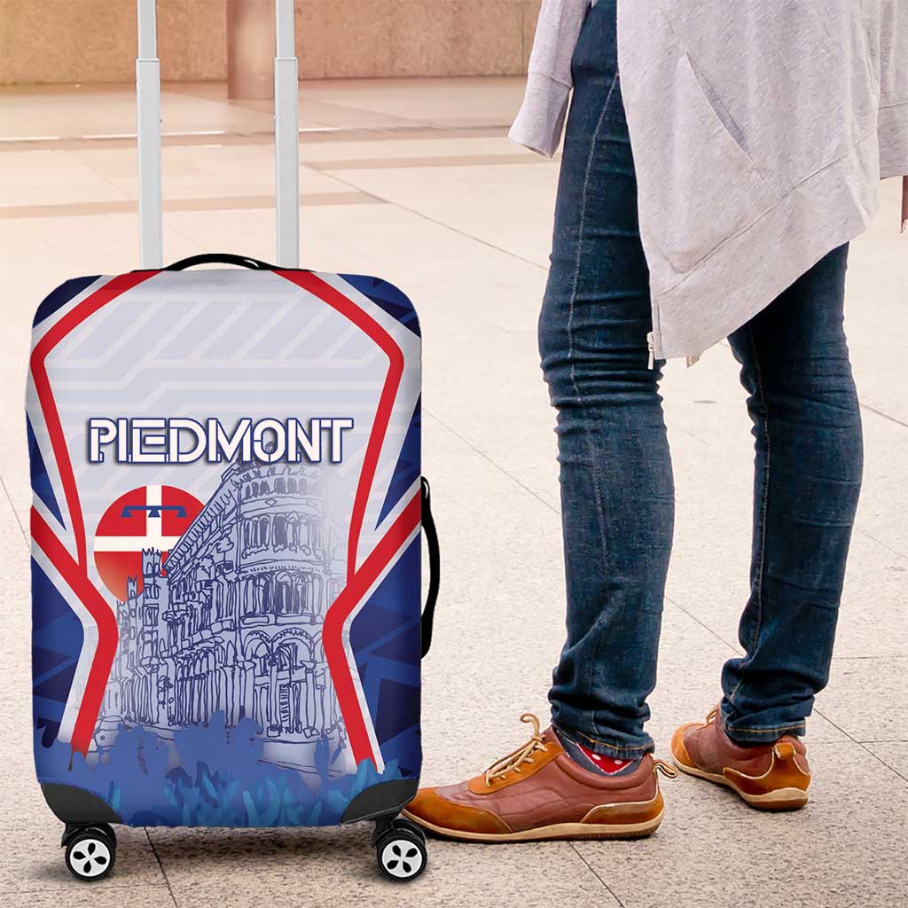 Italy Piedmont Luggage Cover Capital Turin Urban Sketch