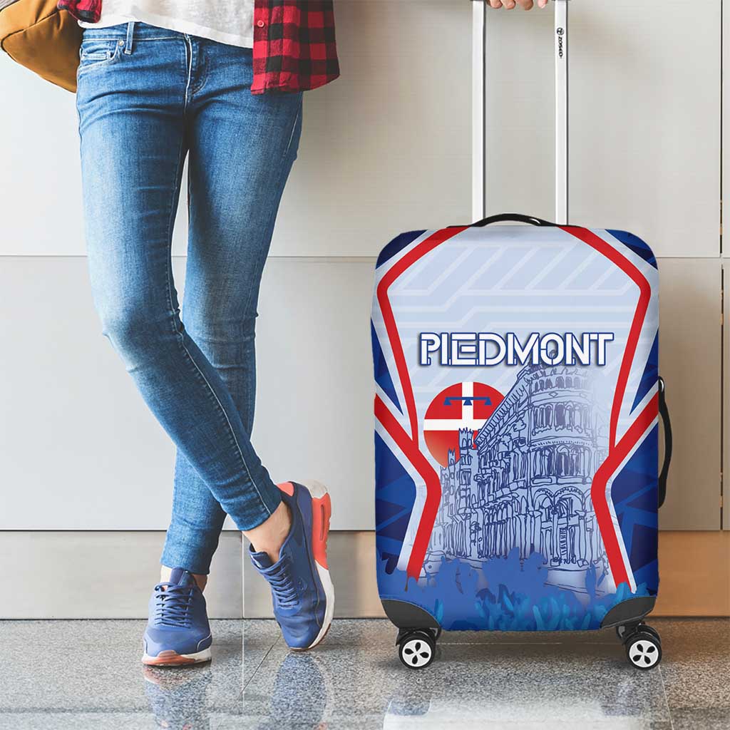 Italy Piedmont Luggage Cover Capital Turin Urban Sketch