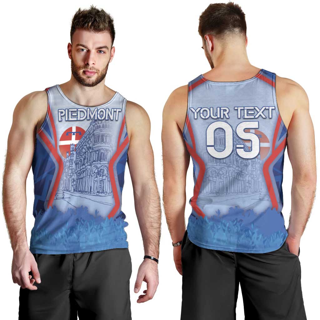 Custom Italy Piedmont Men Tank Top Capital Turin Urban Sketch