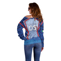 Custom Italy Piedmont Off Shoulder Sweater Capital Turin Urban Sketch