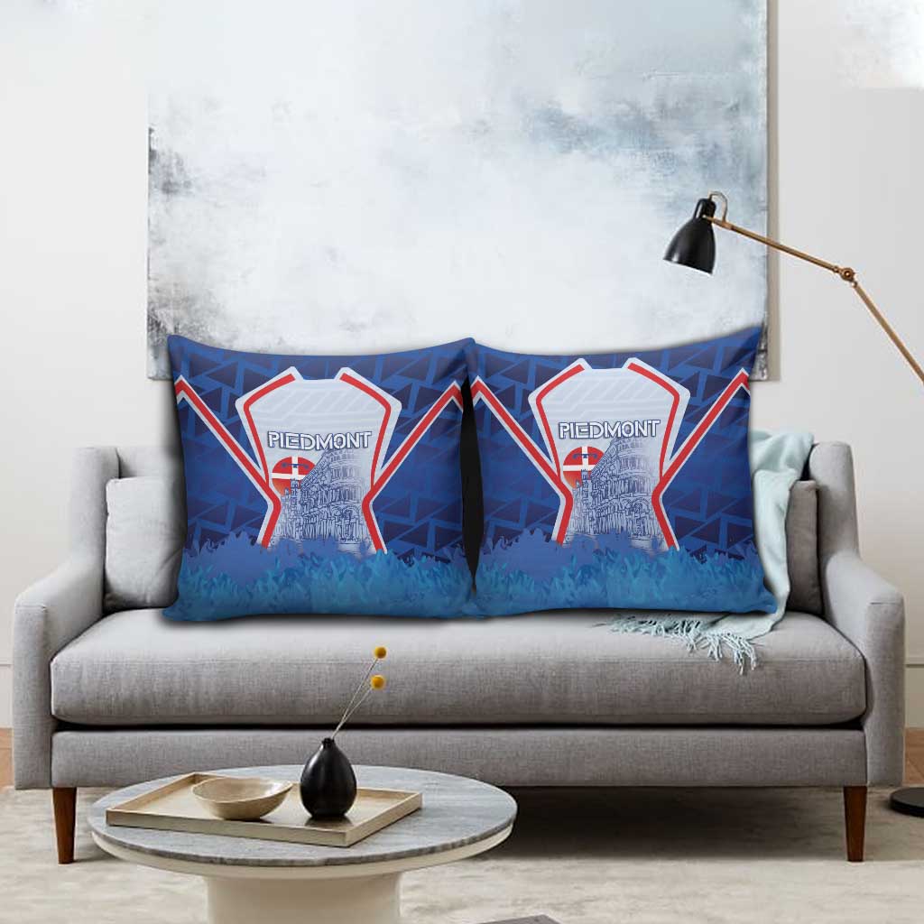 Italy Piedmont Pillow Cover Capital Turin Urban Sketch