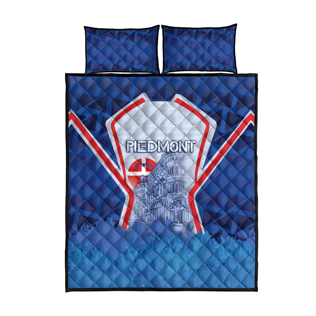 Italy Piedmont Quilt Bed Set Capital Turin Urban Sketch