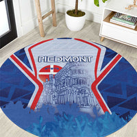 Italy Piedmont Round Carpet Capital Turin Urban Sketch