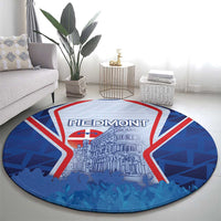 Italy Piedmont Round Carpet Capital Turin Urban Sketch