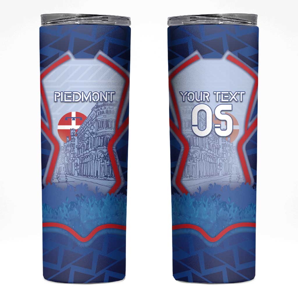 Custom Italy Piedmont Skinny Tumbler Capital Turin Urban Sketch