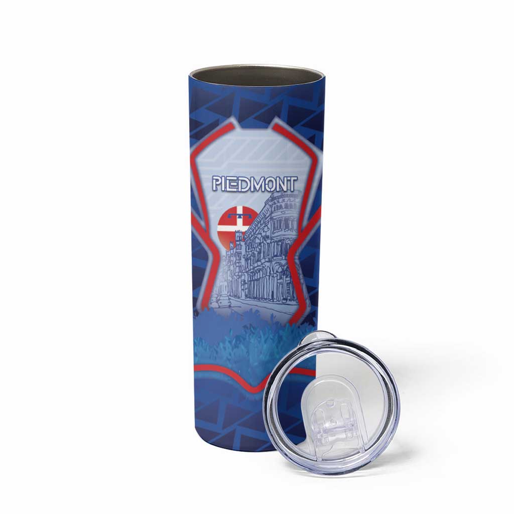 Custom Italy Piedmont Skinny Tumbler Capital Turin Urban Sketch