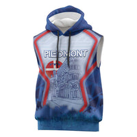 Custom Italy Piedmont Sleeveless Hoodie Capital Turin Urban Sketch