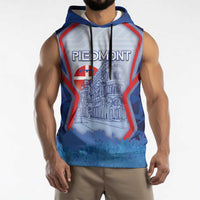 Custom Italy Piedmont Sleeveless Hoodie Capital Turin Urban Sketch