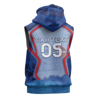 Custom Italy Piedmont Sleeveless Zip Hoodie Capital Turin Urban Sketch