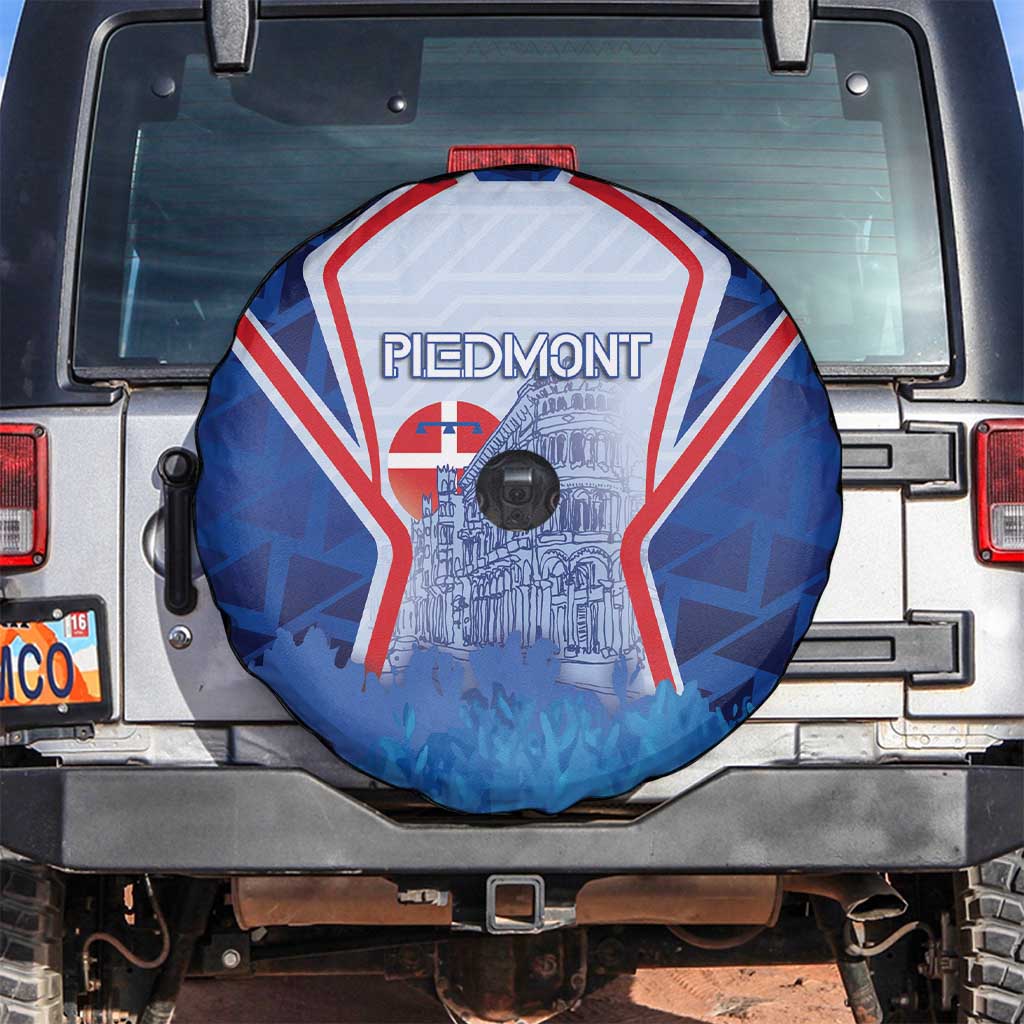 Italy Piedmont Spare Tire Cover Capital Turin Urban Sketch