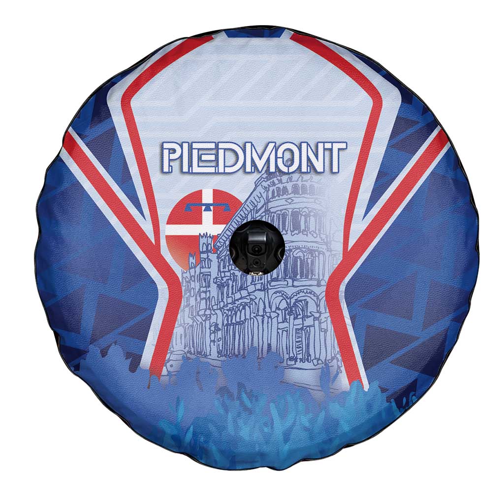 Italy Piedmont Spare Tire Cover Capital Turin Urban Sketch