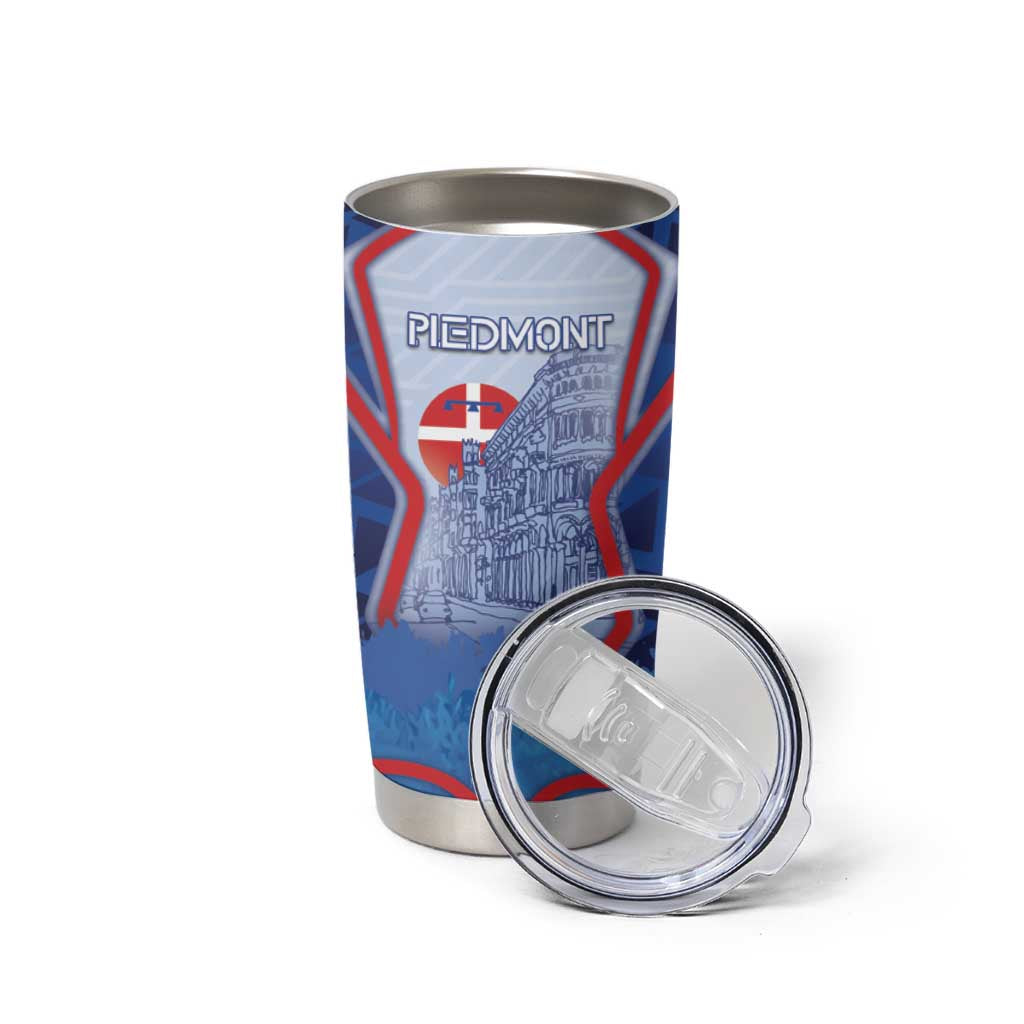 Custom Italy Piedmont Tumbler Cup Capital Turin Urban Sketch