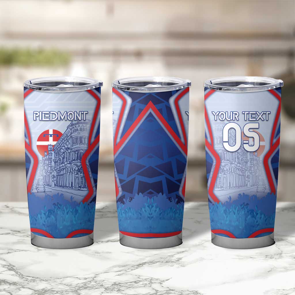 Custom Italy Piedmont Tumbler Cup Capital Turin Urban Sketch