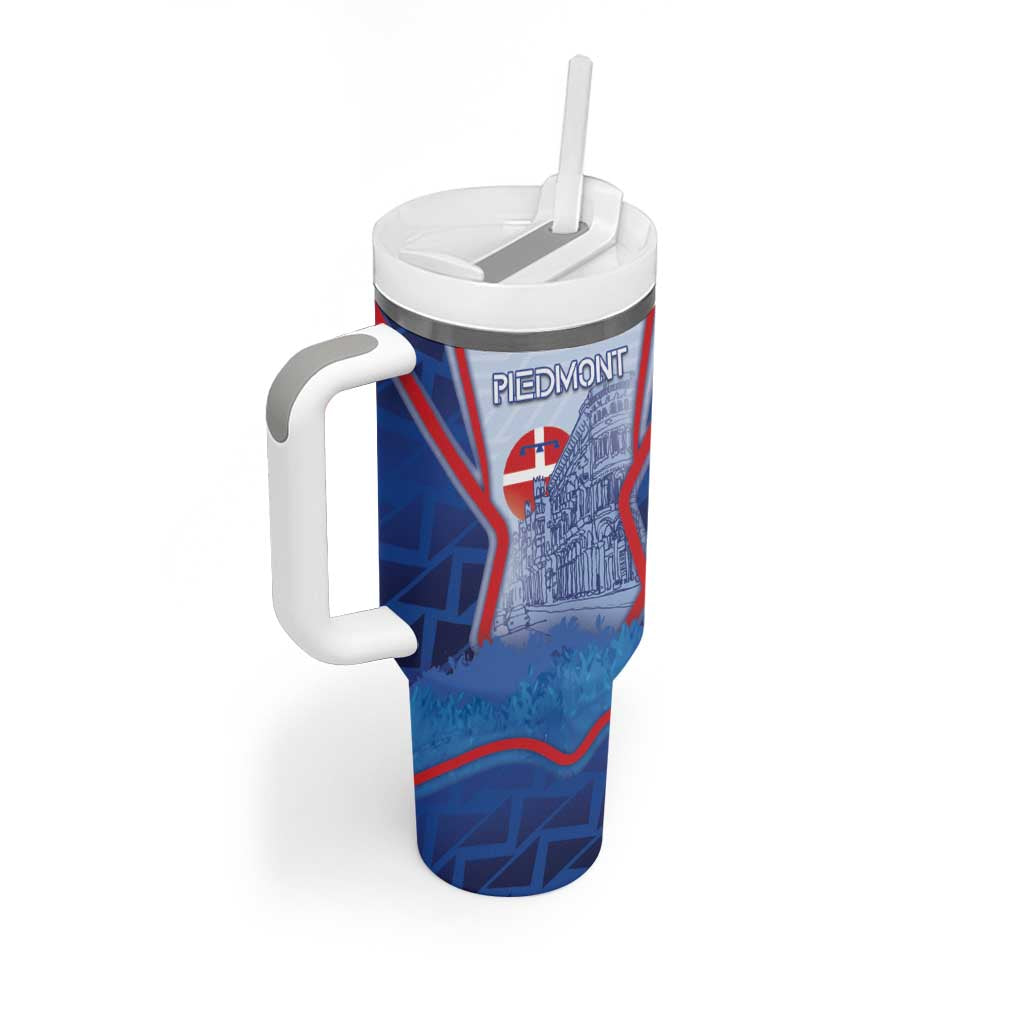 Custom Italy Piedmont Tumbler With Handle Capital Turin Urban Sketch