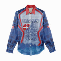 Custom Italy Piedmont Women Casual Shirt Capital Turin Urban Sketch