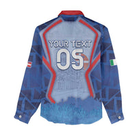 Custom Italy Piedmont Women Casual Shirt Capital Turin Urban Sketch