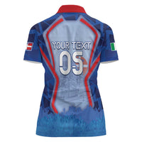 Custom Italy Piedmont Women Polo Shirt Capital Turin Urban Sketch