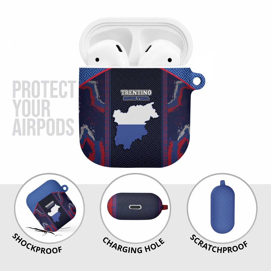 Italy Trentino-South Tyrol AirPods Case Coat Of Arms Eagle And Roman Patterns
