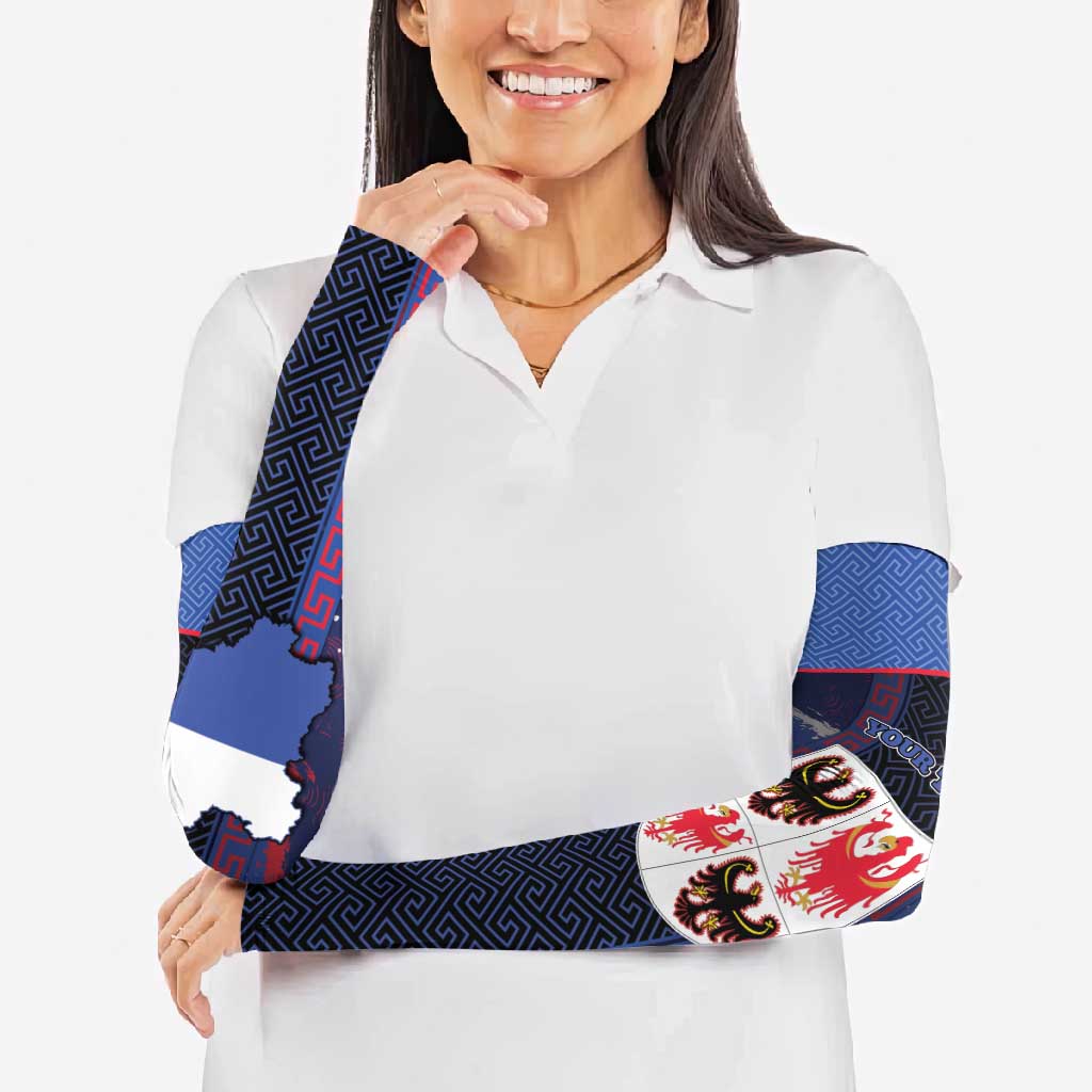Personalized Italy Trentino-South Tyrol Arm Sleeves Coat Of Arms Eagle And Roman Patterns
