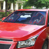 Italy Trentino-South Tyrol Auto Sun Shade Coat Of Arms Eagle And Roman Patterns