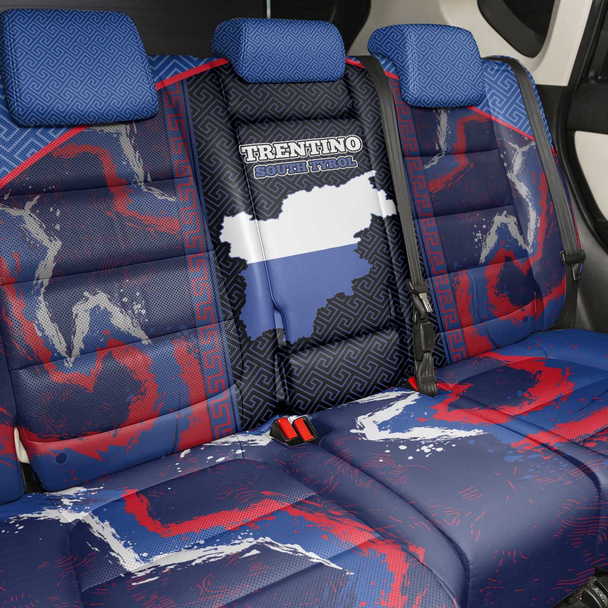 Italy Trentino-South Tyrol Back Car Seat Cover Coat Of Arms Eagle And Roman Patterns