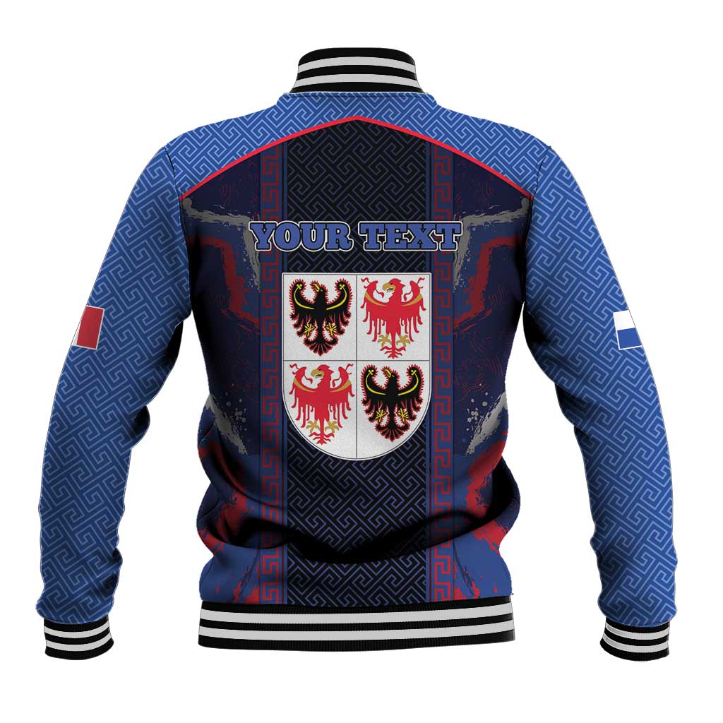 Personalized Italy Trentino-South Tyrol Baseball Jacket Coat Of Arms Eagle And Roman Patterns