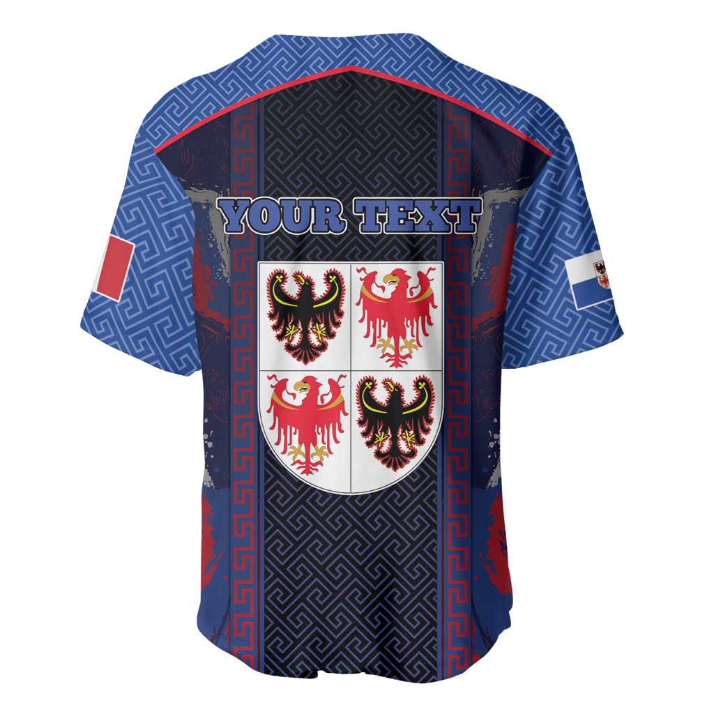 Personalized Italy Trentino-South Tyrol Baseball Jersey Coat Of Arms Eagle And Roman Patterns