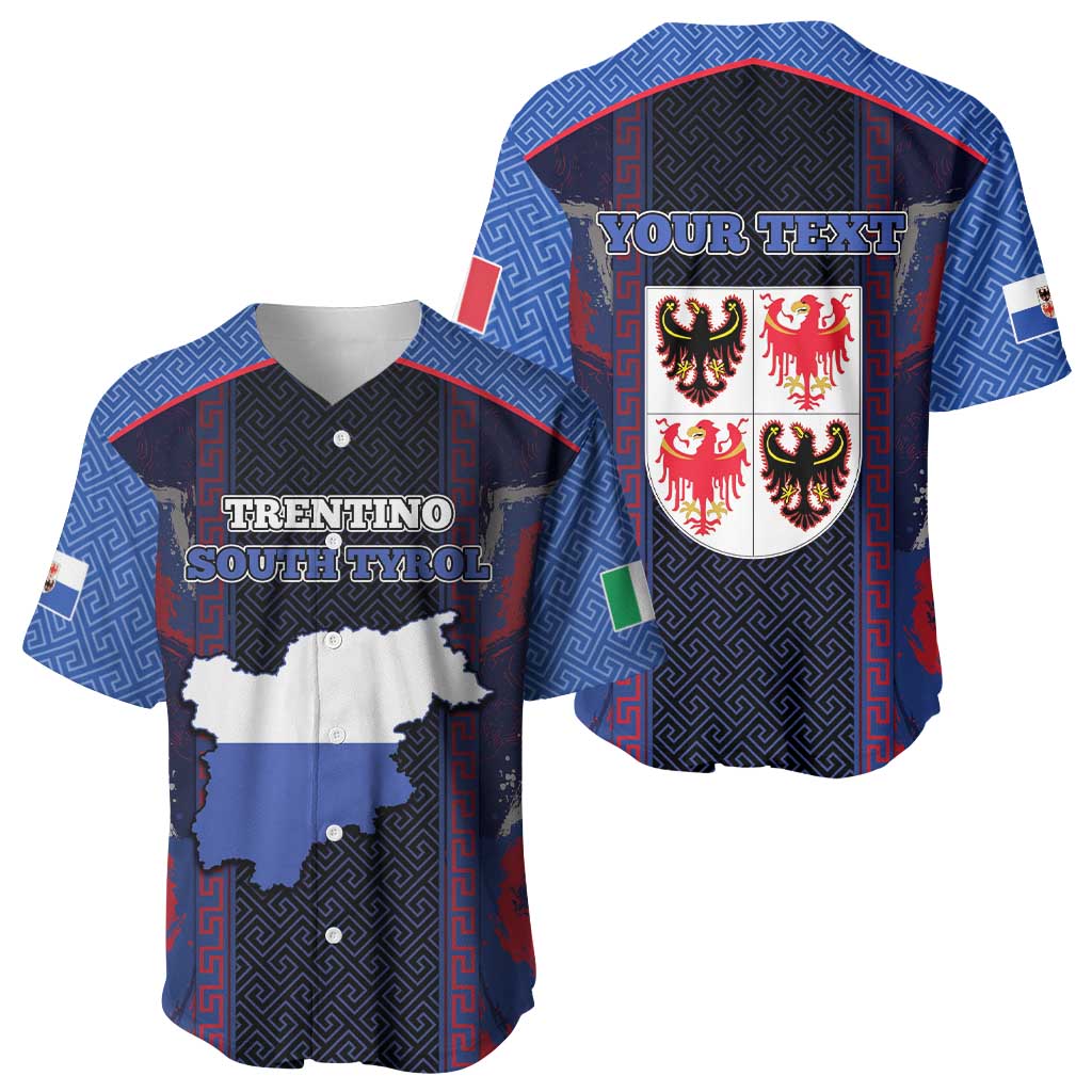 Personalized Italy Trentino-South Tyrol Baseball Jersey Coat Of Arms Eagle And Roman Patterns
