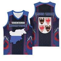 Personalized Italy Trentino-South Tyrol Basketball Jersey Coat Of Arms Eagle And Roman Patterns