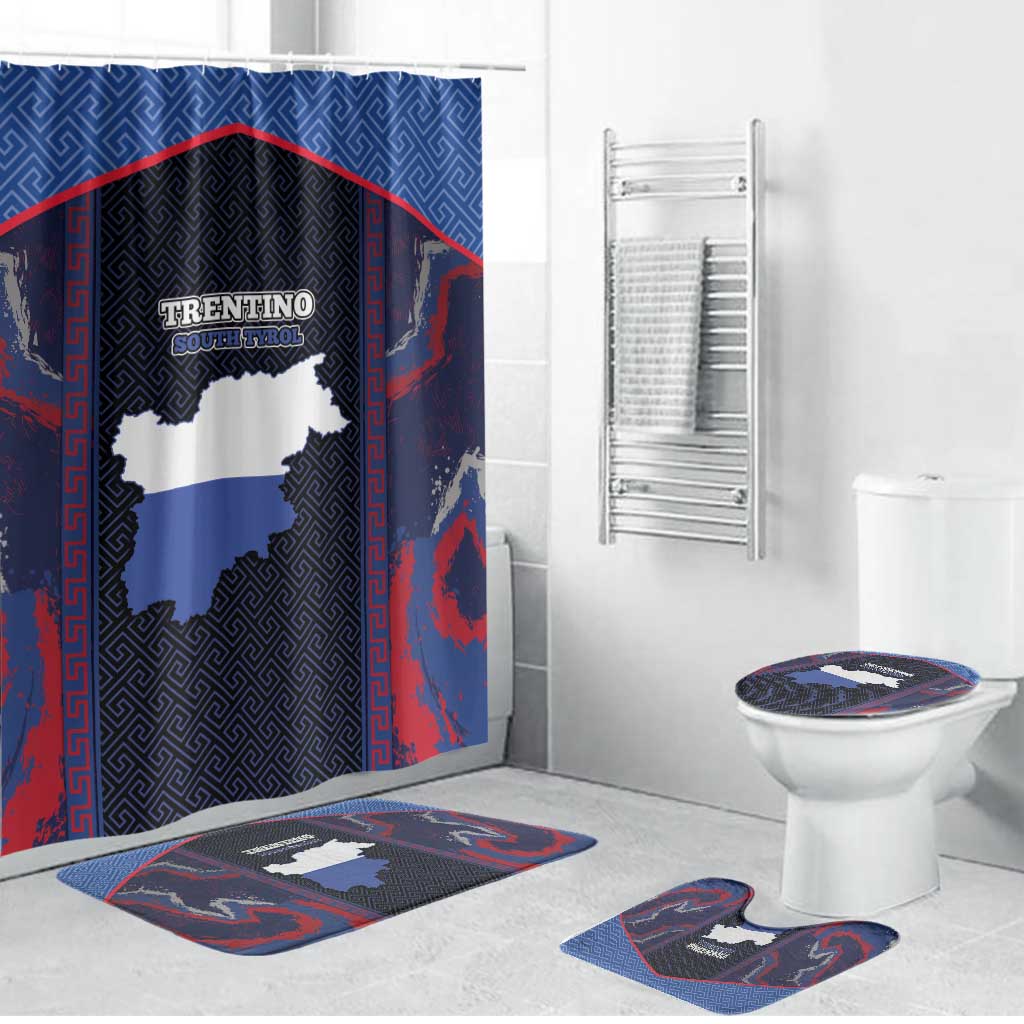 Italy Trentino-South Tyrol Bathroom Set Coat Of Arms Eagle And Roman Patterns