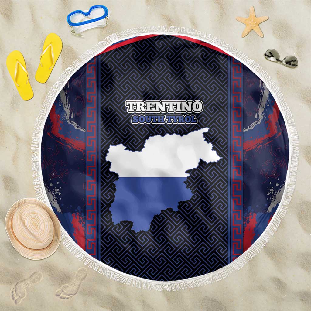 Italy Trentino-South Tyrol Beach Blanket Coat Of Arms Eagle And Roman Patterns